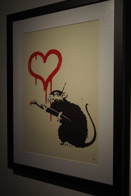 Banksy has a thing for rats. In fact they symbolise his alternative methods for his art...
